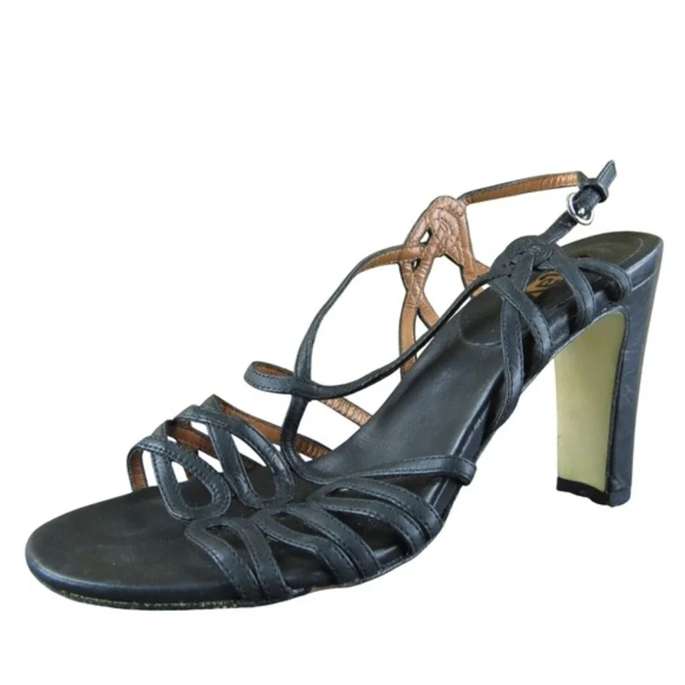 Blay Women's  Strappy Black Leather Size 36M Gently‎ Used 2025